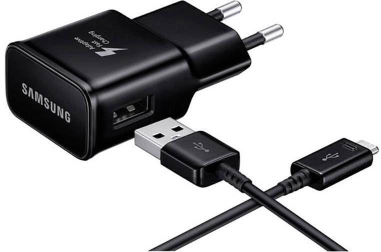 Samsung USB-15W snel lader met USB-C na USB-A kabel- zwart