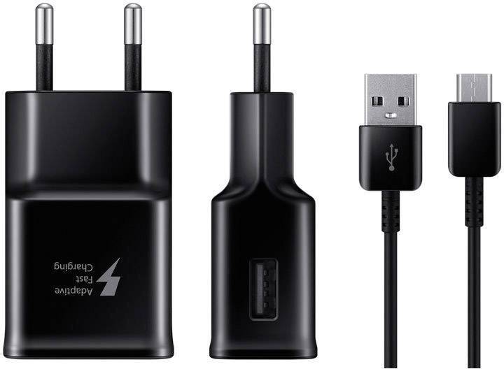 Samsung USB-15W snel lader met USB-C na USB-A kabel- zwart